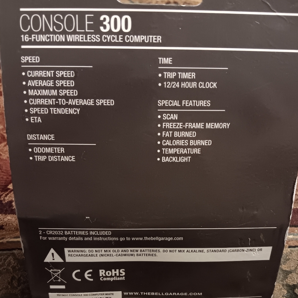Bell Console 300 Digital Wireless 16 Function Cycle Computer Dual Display New - Picture 7 of 9